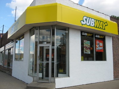 A picture of a Subway Sandwich Shop